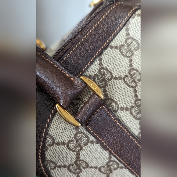 Gucci GG Canvas Web Sherry line Boston Bag - Picture 9 of 15